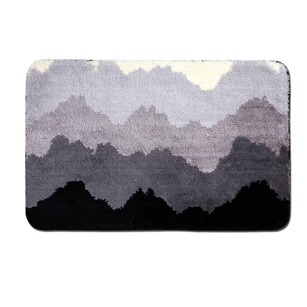 Ebern Designs Loewen Print Absorbent Soft NonSlip Kitchen Mat